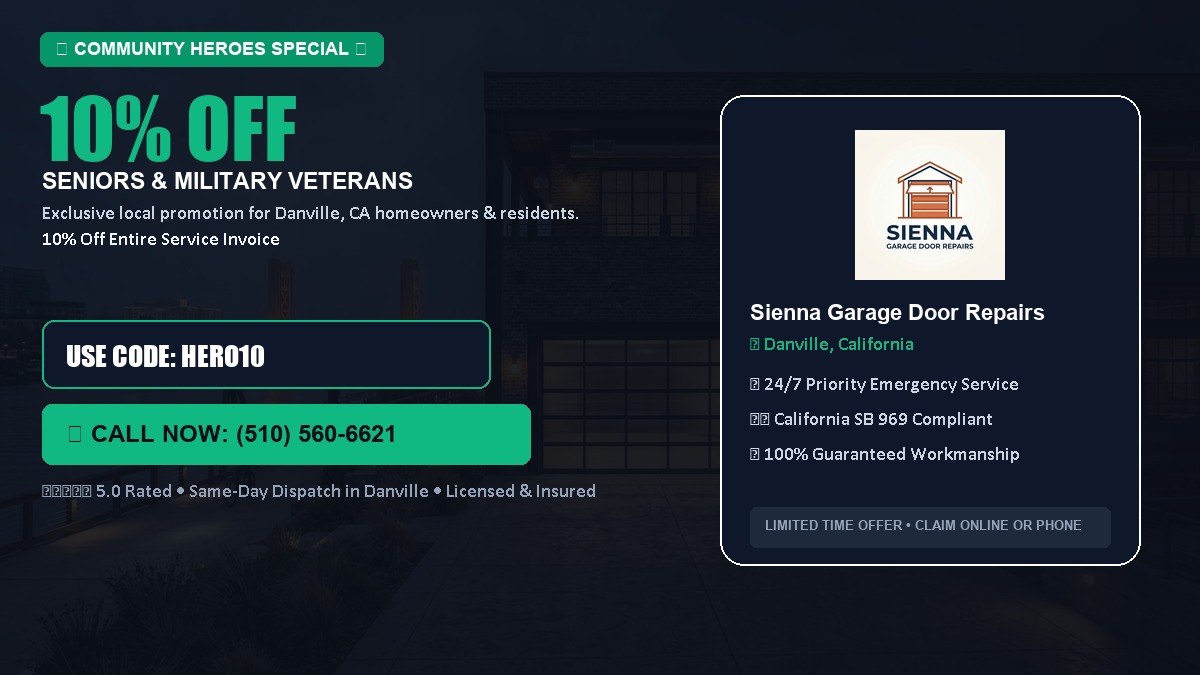 10% OFF Senior Citizens (65+) & Military / Veteran Community Discount in Danville, CA