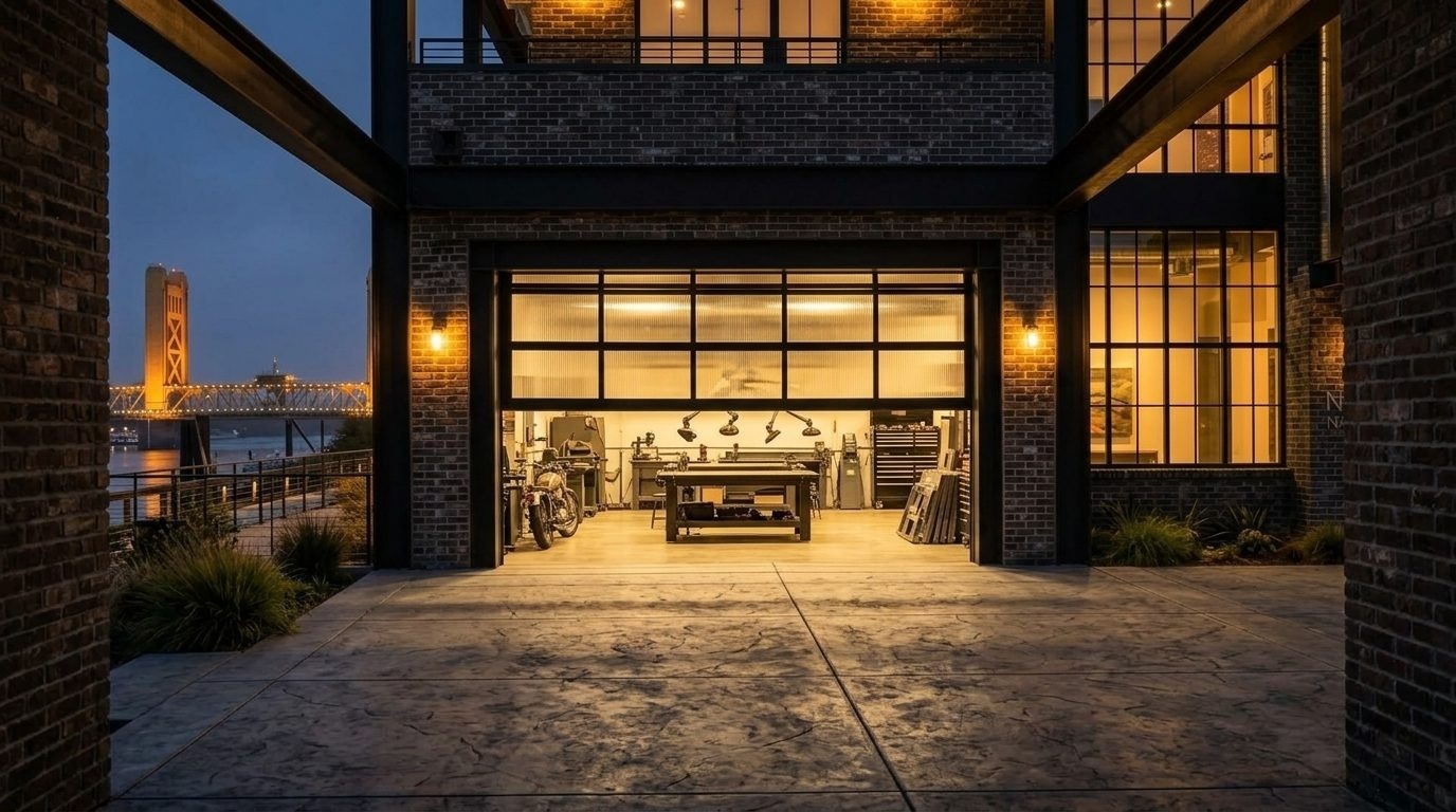 Sienna Garage Door Repairs Garage Door Gliding Open Revealing Warm Illuminated Interior